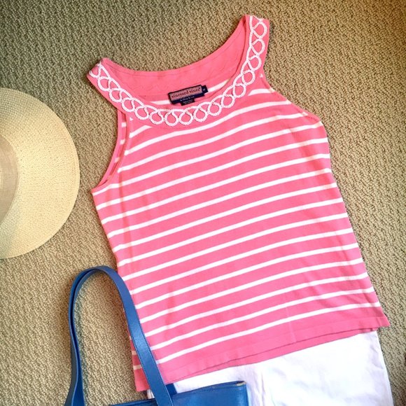 Vineyard Vines Nautical Striped Sweater Tank Top - Picture 2 of 6